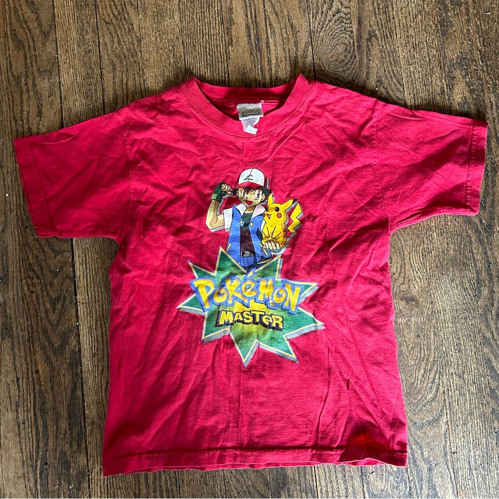 VTg 1999 Pokemon Master Nintendo Thrashed Gotta Catch em All Red Youth 7 Kids